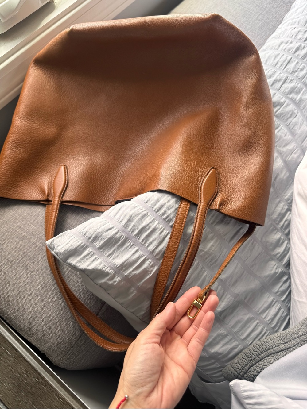 Madewell Brown Leather Tote Bag